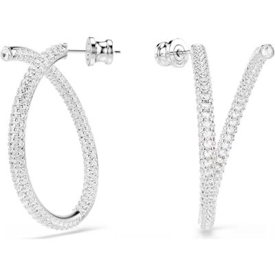 Swarovski Women's Earrings Model 5695939, 3.5 cm, Stainless Steel, Grey 3,5CM Swarovski Women's Earrings Model 5695939, 3.5 cm, Stainless Steel, Grey 3,5CM