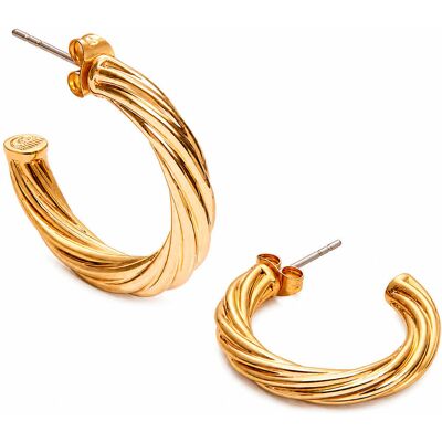 Chiara Ferragni Women's Earrings J19AXP11, 2.7 cm, Gold Metal 2,7CM Chiara Ferragni Women's Earrings J19AXP11, 2.7 cm, Gold Metal 2,7CM