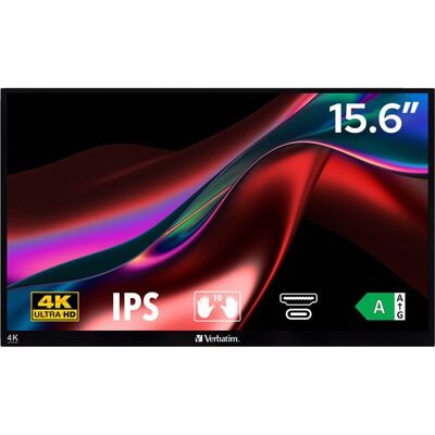 Verbatim PMT-15-4K οθόνη αφής 39,6 εκ. (15,6 ίντσες), μαύρη, UltraHD/4K, IPS, HDR Verbatim PMT-15-4K οθόνη αφής 39,6 εκ. (15,6 ίντσες), μαύρη, UltraHD/4K, IPS, HDR