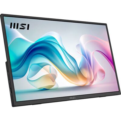 MSI PRO MP165DE E6 Portable Monitor 15.6" Full HD IPS, HDMI, USB-C, Black MSI PRO MP165DE E6 Portable Monitor 15.6" Full HD IPS, HDMI, USB-C, Black