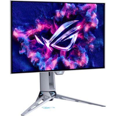 Asus ROG Swift OLED PG27AQWP-W (67.3 cm (26.5 Zoll), silber/transparent, QHD, USB-Hub, Dual-Mode (QHD @ 540Hz, HD @ 720Hz), 540Hz Panel) Asus ROG Swift OLED PG27AQWP-W (67.3 cm (26.5 Zoll), silber/transparent, QHD, USB-Hub, Dual-Mode (QHD @ 540Hz, HD @ 720Hz), 540Hz Panel)