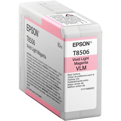 Epson Ink Cartridge Vivid Light Magenta T 850 80 ml T 8506N Epson Ink Cartridge Vivid Light Magenta T 850 80 ml T 8506N