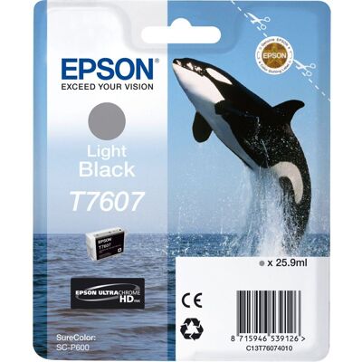 Epson Ink Cartridge Light Black T7607 Epson Ink Cartridge Light Black T7607