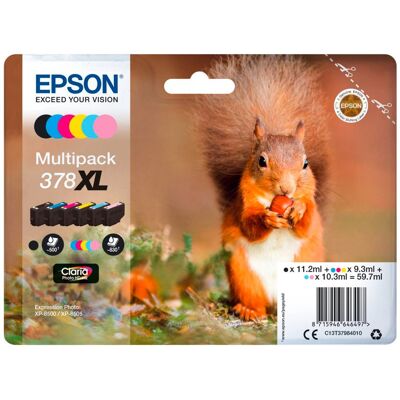 Epson Multipack Claria Photo HD T 378 XL (6 colors) T 3798 Epson Multipack Claria Photo HD T 378 XL (6 colors) T 3798