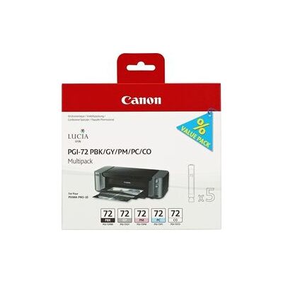 Canon PGI-72 Multipack Ink Cartridges - Photo Black, Gray, Photo Magenta, Photo Cyan, Chroma Optimizer Canon PGI-72 Multipack Ink Cartridges - Photo Black, Gray, Photo Magenta, Photo Cyan, Chroma Optimizer