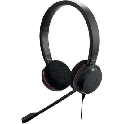 Jabra Evolve 20 (Black) — Microsoft Teams Version, USB-C & USB-A, Stereo Jabra Evolve 20 (Black) — Microsoft Teams Version, USB-C & USB-A, Stereo