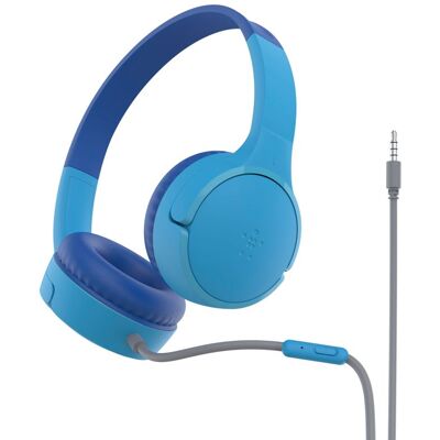 Belkin SoundForm wired On-Ear Headphone f.Kids,blue AUD010hqBL Belkin SoundForm wired On-Ear Headphone f.Kids,blue AUD010hqBL
