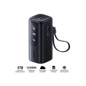 Baseus EnerGeek GX11 MiFi Power Bank 20000mAh 67W Cosmic Black Baseus EnerGeek GX11 MiFi Power Bank 20000mAh 67W Cosmic Black