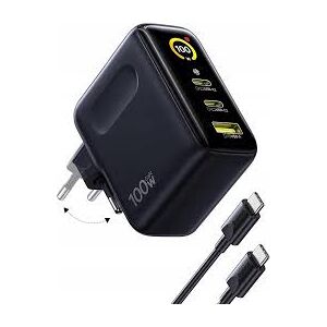Baseus PicoGo AE21 Charger 2C+A 100W Black + Type-C 1.5m Black Baseus PicoGo AE21 Charger 2C+A 100W Black + Type-C 1.5m Black