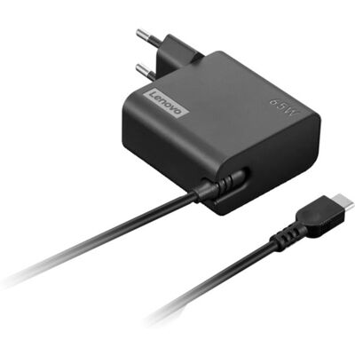 Lenovo 65W USB-C Stecker-Ladegerät EU (schwarz, PD 3.0) Lenovo 65W USB-C Stecker-Ladegerät EU (schwarz, PD 3.0)