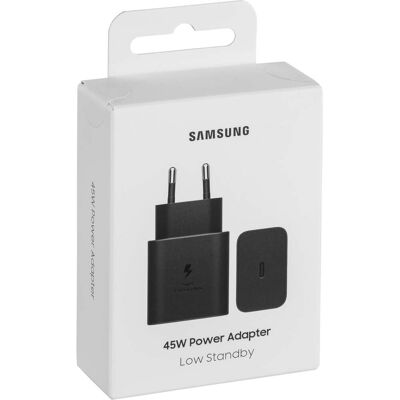 Samsung Schnellladeadapter 45W EP-T4511N μαύρος χωρίς καλώδιο Samsung Schnellladeadapter 45W EP-T4511N μαύρος χωρίς καλώδιο