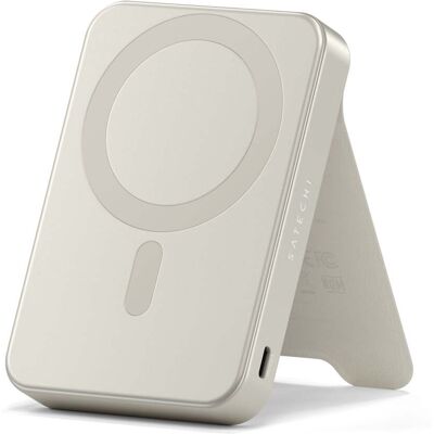 Satechi OntheGo Magnetic Qi2 Powerbank Stand 10000 mAh Sand Satechi OntheGo Magnetic Qi2 Powerbank Stand 10000 mAh Sand