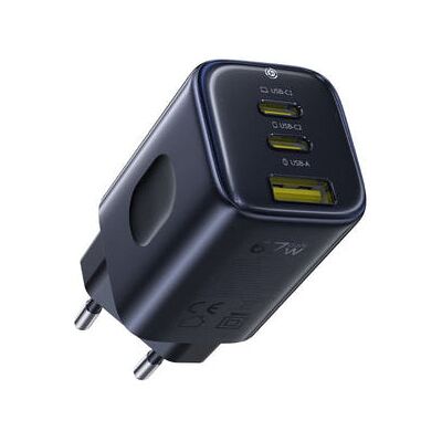 Baseus PicoGo AE11 Fast Charger 2C+U 67W EU Cosmic, Black Baseus PicoGo AE11 Fast Charger 2C+U 67W EU Cosmic, Black