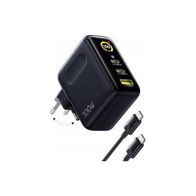 Baseus PicoGo AE21 Charger 2C+A 100W Black + Type-C 1.5m Black Baseus PicoGo AE21 Charger 2C+A 100W Black + Type-C 1.5m Black