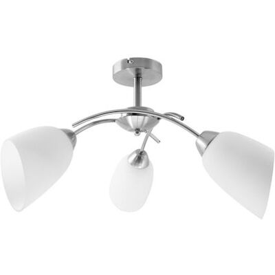 Activejet Classic chandelier pendant ceiling lamp NIKITA nickel triple 3xE27 for living room Activejet Classic chandelier pendant ceiling lamp NIKITA nickel triple 3xE27 for living room