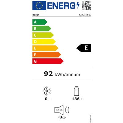 Bosch KIR21NSE0 - Λευκό - Ψυγείο Bosch KIR21NSE0 - Λευκό - Ψυγείο