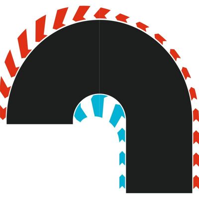 Carrera Hybrid Hairpin Curve 180° L/R Carrera Hybrid Hairpin Curve 180° L/R