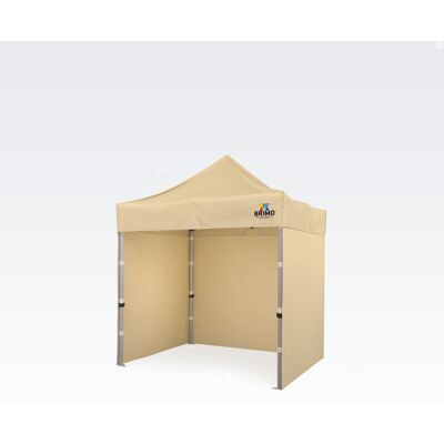 BRIMO - Gazebo 2x2m - Μπεζ - 3 πλήρεις τοίχοι - Gazebo BRIMO - Gazebo 2x2m - Μπεζ - 3 πλήρεις τοίχοι - Gazebo