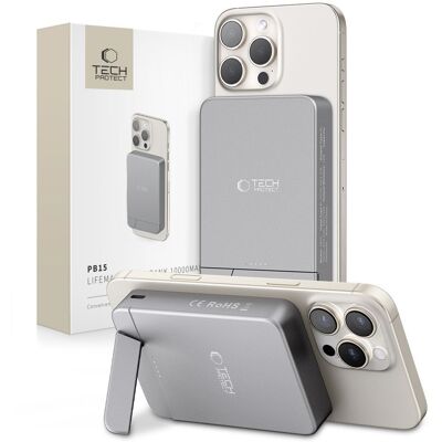 Tech-Protect LifeMag Magnetic PowerBank 10000mAh Space Grey (PB15) Tech-Protect LifeMag Magnetic PowerBank 10000mAh Space Grey (PB15)