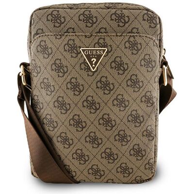 Τσάντα Guess Crossbody Triangle Logo 10″ Brown Τσάντα Guess Crossbody Triangle Logo 10″ Brown