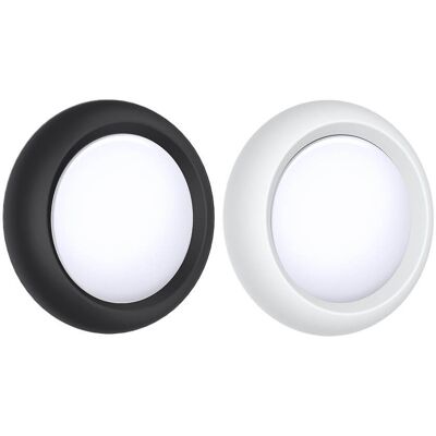 (2 Pack) ESR AirTag Stick-On Silicone Holder Black/White (2 Pack) ESR AirTag Stick-On Silicone Holder Black/White