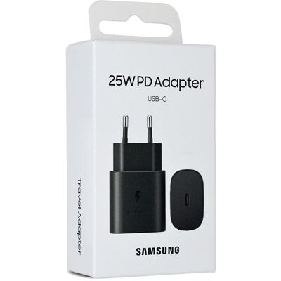 Φορτιστής Samsung USB-C 25W EP-TA800EWE Μαύρο (Retail) Φορτιστής Samsung USB-C 25W EP-TA800EWE Μαύρο (Retail)