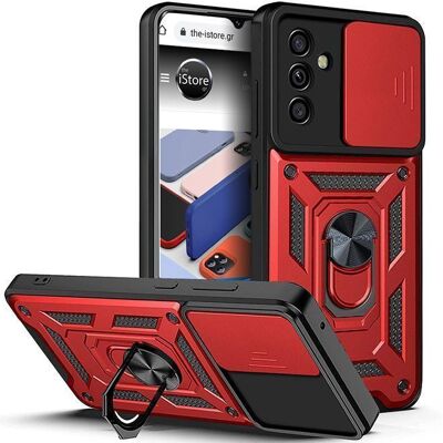 OEM Θήκη Combo Kickstand Slide Camera Red Samsung Galaxy A15 OEM Θήκη Combo Kickstand Slide Camera Red Samsung Galaxy A15