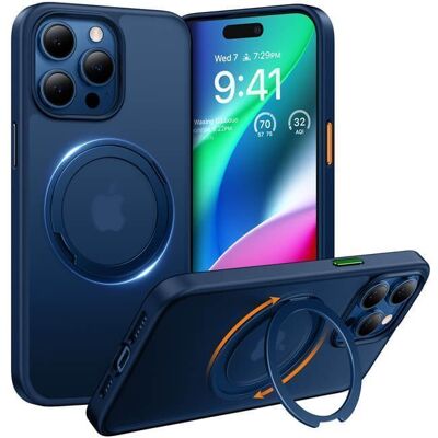 Θήκη Torras Ostand Pro MagSafe Kickstand Navy Blue iPhone 15 Pro Max Θήκη Torras Ostand Pro MagSafe Kickstand Navy Blue iPhone 15 Pro Max