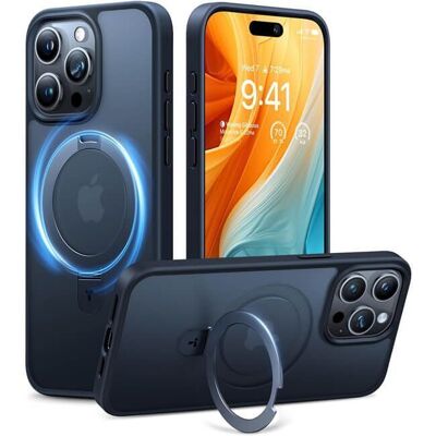 Θήκη Torras Ostand Matte MagSafe Kickstand Black iPhone 15 Pro Θήκη Torras Ostand Matte MagSafe Kickstand Black iPhone 15 Pro