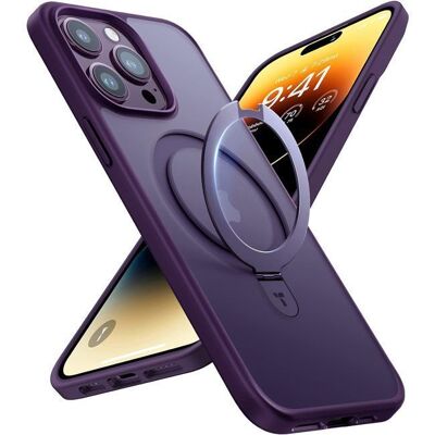 Θήκη Torras Ostand Matte MagSafe Kickstand Dark Purple iPhone 14 Pro Θήκη Torras Ostand Matte MagSafe Kickstand Dark Purple iPhone 14 Pro
