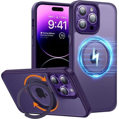 Θήκη Torras Ostand Pro MagSafe Kickstand Dark Purple iPhone 14 Pro Θήκη Torras Ostand Pro MagSafe Kickstand Dark Purple iPhone 14 Pro