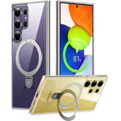 Θήκη Torras Ostand MagSafe Kickstand Clear Samsung Galaxy S25 Ultra Θήκη Torras Ostand MagSafe Kickstand Clear Samsung Galaxy S25 Ultra
