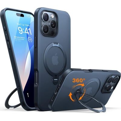 Θήκη Torras Ostand Spin MagSafe Kickstand Black iPhone 16 Pro Max Θήκη Torras Ostand Spin MagSafe Kickstand Black iPhone 16 Pro Max