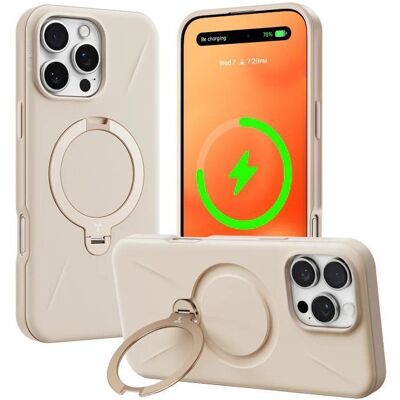 Θήκη Torras Ostand Spin Fusion MagSafe Kickstand Desert Gold iPhone 16 Pro Θήκη Torras Ostand Spin Fusion MagSafe Kickstand Desert Gold iPhone 16 Pro