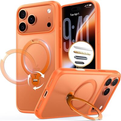 Θήκη Torras Ostand Spin MagSafe Energy Orange iPhone 17 Pro Max Θήκη Torras Ostand Spin MagSafe Energy Orange iPhone 17 Pro Max
