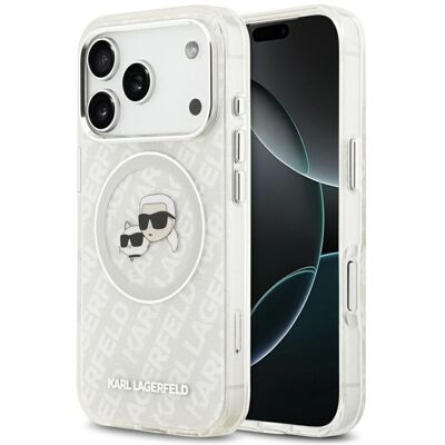 Θήκη Karl Lagerfeld IML Glitter Karl and Choupette Heads MagSafe Grey iPhone 17 Pro Θήκη Karl Lagerfeld IML Glitter Karl and Choupette Heads MagSafe Grey iPhone 17 Pro