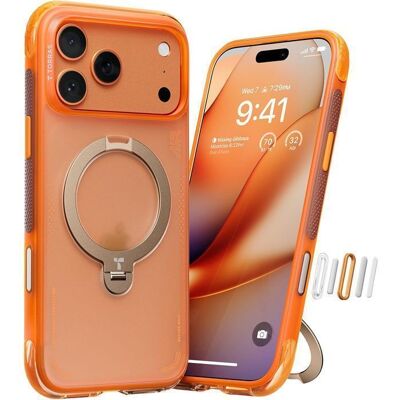 Θήκη Torras Ostand Spin Air MagSafe Kickstand Horizon Orange iPhone 17 Pro Θήκη Torras Ostand Spin Air MagSafe Kickstand Horizon Orange iPhone 17 Pro