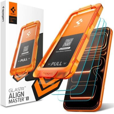 Spigen Glas.tR AlignMaster S Tempered Glass iPhone 17 Pro (3-Pack) Spigen Glas.tR AlignMaster S Tempered Glass iPhone 17 Pro (3-Pack)