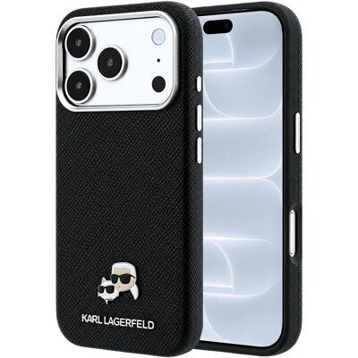 Θήκη Karl Lagerfeld Karl and Choupette Head Pins MagSafe Leather Black iPhone 18 Pro Max/iPhone 17 Pro Max Θήκη Karl Lagerfeld Karl and Choupette Head Pins MagSafe Leather Black iPhone 18 Pro Max/iPhone 17 Pro Max