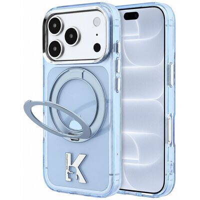 Θήκη Karl Lagerfeld IML Ring Stand 360 Kameo Metal MagSafe Light Blue iPhone 18 Pro Max/17 Pro Max Θήκη Karl Lagerfeld IML Ring Stand 360 Kameo Metal MagSafe Light Blue iPhone 18 Pro Max/17 Pro Max
