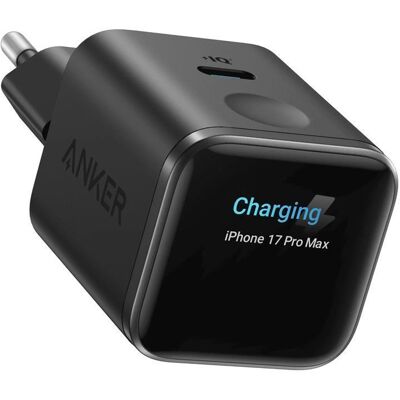 Anker Nano Charger 45W GaN USB-C Smart Display Wall Charger Black Anker Nano Charger 45W GaN USB-C Smart Display Wall Charger Black