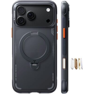Θήκη Torras Ostand Spin Air Q3 MagSafe Kickstand Black iPhone 18 Pro Max/17 Pro Max Θήκη Torras Ostand Spin Air Q3 MagSafe Kickstand Black iPhone 18 Pro Max/17 Pro Max