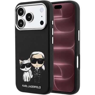 Θήκη Karl Lagerfeld Smooth Leather KC Bodies Sketch MagSafe Black iPhone 18 Pro Max/17 Pro Max Θήκη Karl Lagerfeld Smooth Leather KC Bodies Sketch MagSafe Black iPhone 18 Pro Max/17 Pro Max