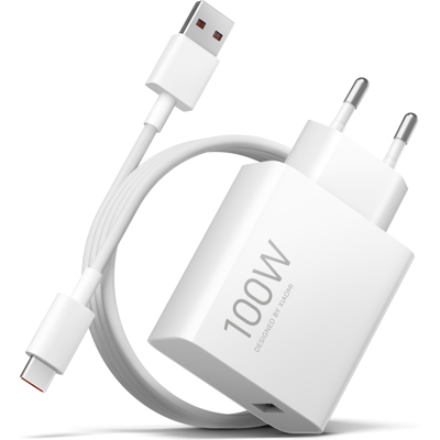 Xiaomi HyperCharge 100W Combo White (USB-A with Cable) Xiaomi HyperCharge 100W Combo White (USB-A with Cable)