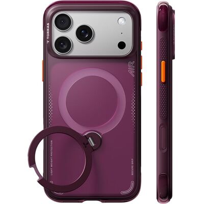 Θήκη Torras Ostand Spin Air Q3 MagSafe Kickstand Purple iPhone 18 Pro/17 Pro Θήκη Torras Ostand Spin Air Q3 MagSafe Kickstand Purple iPhone 18 Pro/17 Pro