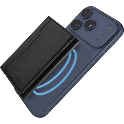 Fixed Magnetic MagWallet TriFold Card Holder Stand Black Fixed Magnetic MagWallet TriFold Card Holder Stand Black
