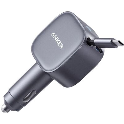 Anker Nano USB-C Car Charger Build-in Cable USB-C Black Anker Nano USB-C Car Charger Build-in Cable USB-C Black