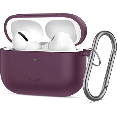 Θήκη Tech-Protect Silicone Hook Burgundy Airpods Pro 3 Θήκη Tech-Protect Silicone Hook Burgundy Airpods Pro 3