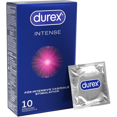Durex Intense - Οργασμικά προφυλακτικά (10 τεμ.) Durex Intense - Οργασμικά προφυλακτικά (10 τεμ.)