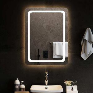 vidaXL LED-es fürdőszobatükör 60x80 cm